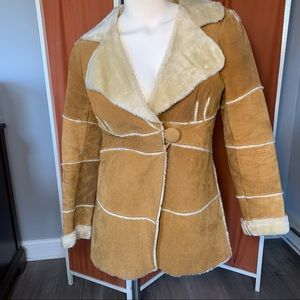 Vintage leather statement jacket